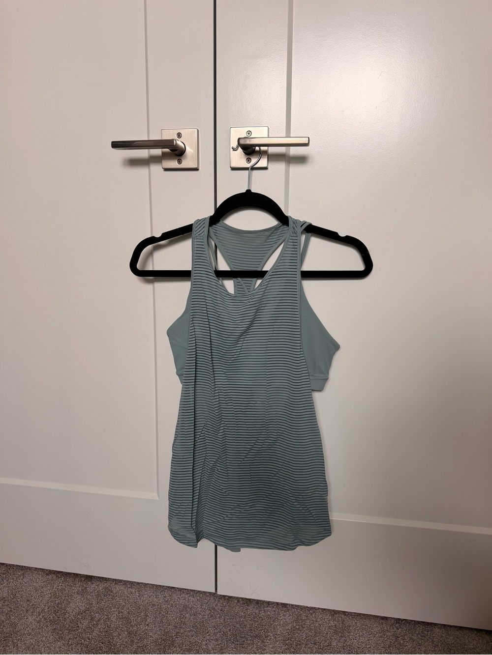 lululemon athletica Seafoam Striped Racerback Tank